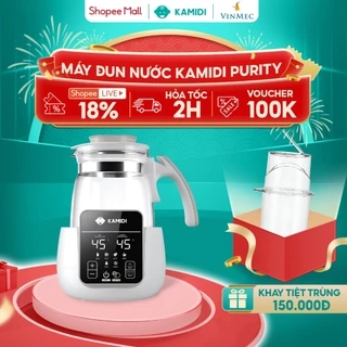 Máy Đun Nước Pha Sữa Kamidi Purity Đa Năng Tích Hợp Tiệt Trùng Bình Sữa