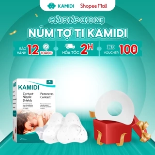 Núm Trợ Ti Kamidi Chất Liệu Silicon Co Dãn Mềm Mại Bảo Vệ Đầu Ngực Cho Mẹ Và Hỗ Trợ Cho Bé Ti Song Song Bình Sữa