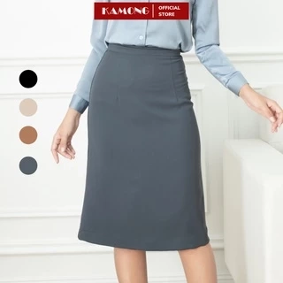 Chân váy dài cơ bản KAMONG dáng suông công sở nhiều màu, nhiều size.