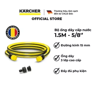 Dây cấp nước Karcher 1.5m 3 lớp cao cấp - đường kính ống 5/8'' tương đương 15 mm