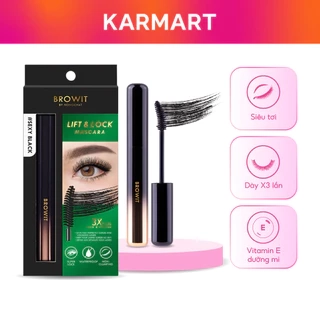 Mascara Browit Siêu Tơi Dày Gấp 3 Lần, Chất Đen Đậm Không Vón Cục Lift & Lock Mascara Sexy Black