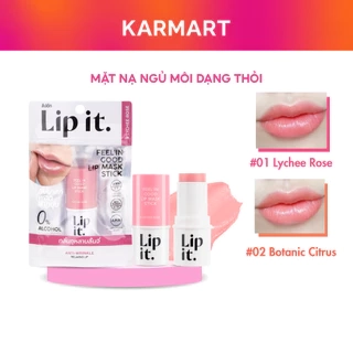 Mặt Nạ Môi Dạng Thỏi LIP IT Feel'in Good Lip Mask Stick Hỗ Trợ Dưỡng Môi Sáng Màu, Mờ Thâm 5.5g