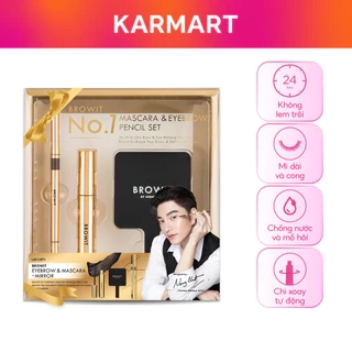 Set Mascara My Everyday 5,5g Và Chì Kẻ Mày #Natural Brown 0,06g Kèm Gương BROWIT Sang Trọng