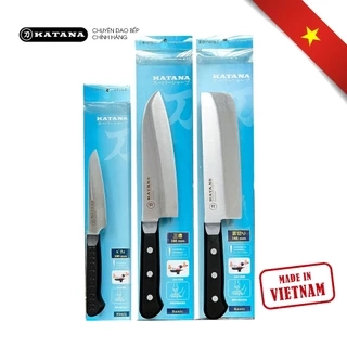 BỘ DAO LÀM BẾP cao cấp KATANA Basic thép chống gỉ Made in Việt Nam - KATASET3