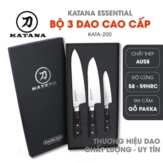 Dao Bếp Chính Hãng Thương Hiệu KATANA Essential Tiêu Chuẩn An Toàn Nhật Bản Chống Gỉ - Dao Thái, Dao Chặt và Dao Gọt Tỉa