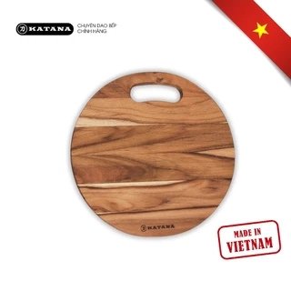 Thớt gỗ teak KATANA hình tròn TKTL01 14x250x250mm