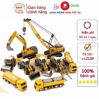 Đồ chơi mô hình xe công trình KAVY bằng hợp kim và nhựa an toàn cho trẻ