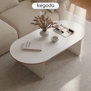 Bàn Ngồi Bệt Làm Việc Đọc Sách, Bàn Sofa Phòng Khách Hình Bầu Dục Dài 70cm Đến 120cm KEGODA KGD87