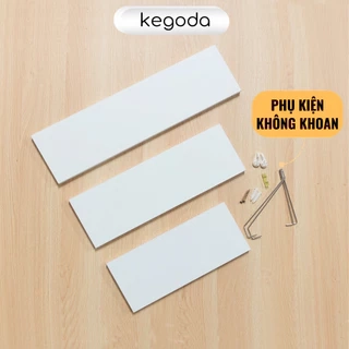 Bộ 3 Kệ Gỗ Treo Tường Không Khoan Kích Thước 35/45/55cm, Rộng 15cm KEGODA KT55