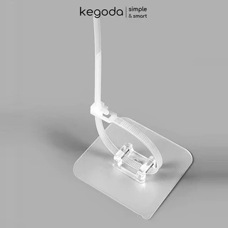 Bộ Miếng Dán Chịu Lực Kèm Dây Đai Rút Cố Định Chống Lật Tủ Kệ KEGODA (Không Cần Khoan)