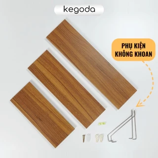 Kệ Gỗ Treo Tường Không Khoan Nhiều Màu, Dùng Decor Trang Trí KEGODA KT55