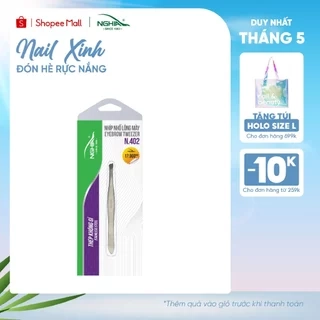 Nhíp Nhổ Lông Mày, Lông Mũi, Lông Nách, Tóc Bạc Inox KỀM NGHĨA N.401 - Đầu Xéo - 4 Màu