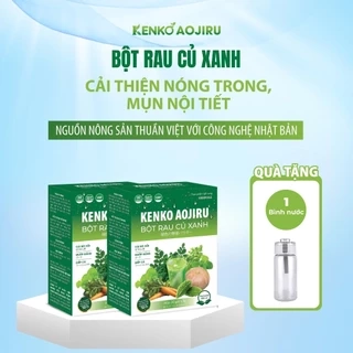 Bột Rau Củ Xanh KENKO AOJIRU Giảm Táo Bón Giảm Nóng Trong Thải Độc Cơ Thể Điều Hòa Nội Tiết  COMBO MUA 3 TẶNG 1