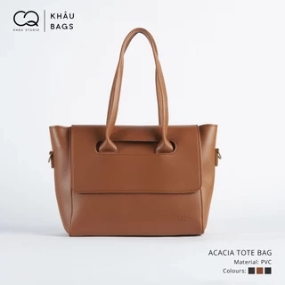 Túi ACACIA tote da KHÂU BY CQ đeo chéo đựng vừa A4, Laptop