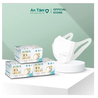 Set 150 cái khẩu trang y tế 3D Nhật Bản 3 lớp Giấy kháng khuẩn & Vải không dệt - Chính Hãng AN TÂM