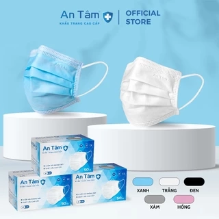 Set 150 cái Khẩu trang y tế 4 lớp cao cấp Oxy Mask Vải không dệt chính hãng AN TÂM