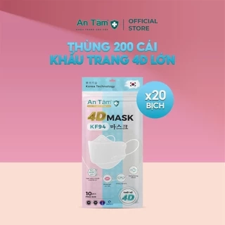 Set 200 cái - Khẩu trang y tế 4D KF94 Hàn Quốc Chính Hãng AN TÂM
