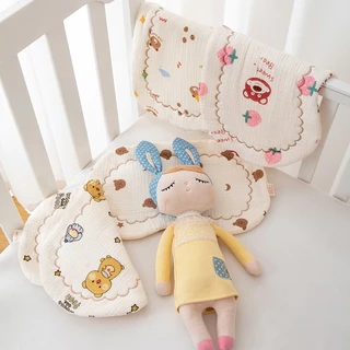Gối Lót đầu Xô Muslin cao cấp trần bông dày dặn, mềm mại, êm ái cho bé