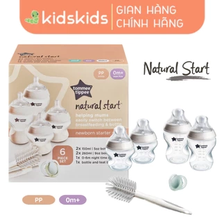 Bộ Bình Sữa Sơ Sinh Ty Siêu Mềm Tự Nhiên Tommee Tippee Natural Start