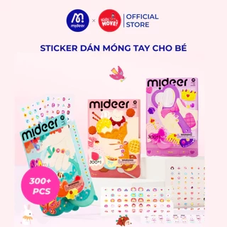 Sticker dán móng tay Mideer, nhiều chủ đề, phát sáng ban đêm, có thể tái sử dụng