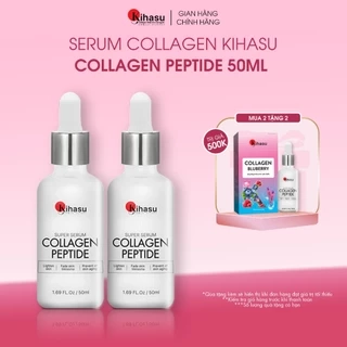 Combo 2 chai 50ml: mờ thâm nám sạm, tàn nhang, đốm nâu, đồi mồi, chân chim, sáng da với serum collagen KIHASU nam + nữ