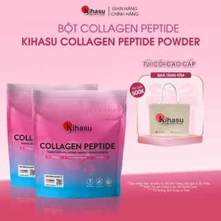 Combo bột Kihasu collagen peptide: giúp sáng da, trắng da bạn, mờ nám sạm đốm nâu trên da
