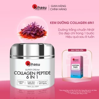 Kem Dưỡng Collagen Peptide Kihasu 6in1 Giúp Da Căng Bóng, Trắng Sáng Tự Nhiên, Mờ Nám, Tăng Độ Đàn Hồi Cho Da