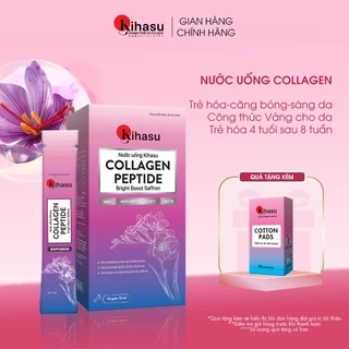 Nước Uống Kihasu Collagen Peptide Tăng Cường Saffron Giúp Trẻ Hóa, Sáng Da, Mờ Nám, Giúp Tóc Và Móng Chắc Khỏe