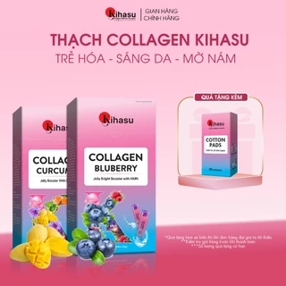 Thạch collagen nghệ vàng Kihasu Booster với Nhụy hoa Nghệ Tây Đẹp Dáng, Sáng Da, Tăng Đề Kháng, Làm Chậm Lão Hóa