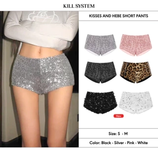 Quần short kim sa cạp thấp tôn dáng Kisses - Kill System