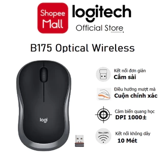 Chuột Logitech B175 - USB 2.4Ghz, pin 1 năm, nhỏ gọn, thuận cả 2 tay, phù hợp PC/Laptop - Bảo hành 3 năm