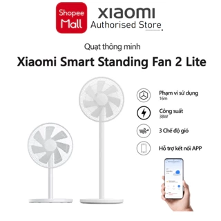 Quạt đứng Xiaomi Smart Fan 2 Lite Yên tĩnh Kết nối App PYV4007GL - Bảo hành 12 tháng chính hãng
