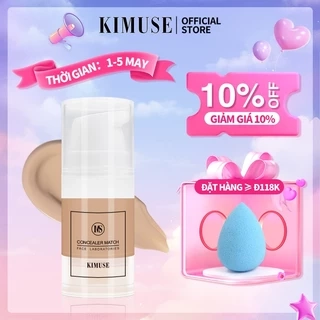 Kem nền dạng lỏng KIMUSE che khuyết điểm chống nước xóa mờ quầng thâm 6ml