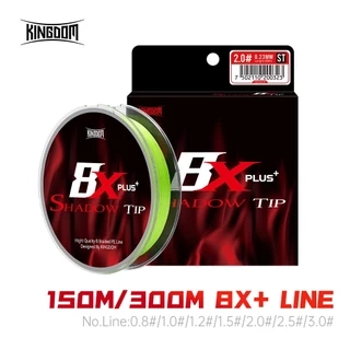 Dây Câu Kingdom 8 Dây 150m 300m Dây PE Bện Siêu Cứng Và Mạnh 0.8 # 1.0 # 1.2 # 1.5 # 2.0 # 2.5 # 3.0 # Multifiber PE Line Độ Mịn Cao