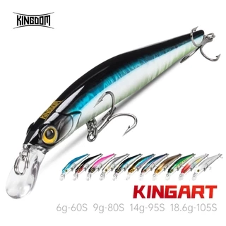 Kingdom Hot Jerkbaits Mồi Câu Cá 60mm 6g 80mm 9g 95mm 14g 105mm 18.6g Chìm Minnow Dụ Mồi Cứng Mồi Câu Cá Mồi Wobblers