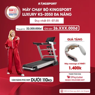 CHỈ GIAO MIỀN NAM I Máy chạy bộ KINGSPORT ABC F5, động cơ tiết kiệm điện, đệm cao su giảm xóc và đồng hồ theo dõi