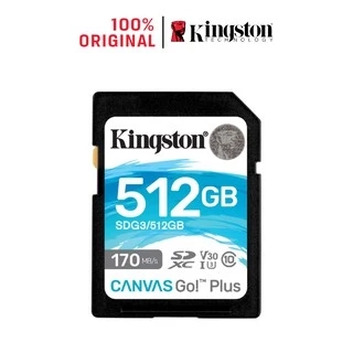 Thẻ nhớ Kingston Canvas Go Plus MicroSD 512GB cho di động Android, camera, flycam và sản xuất video 4K SDCG3/512G