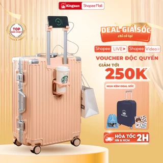 Vali khung nhôm khoá sập cao cấp Kingsun KS-051/L809,Bảo hành 5 năm