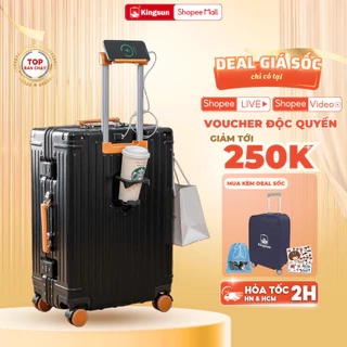 Vali Khung Nhôm Kingsun KS-813/051 Size 20/24 Khoá Sập Cao Cấp
