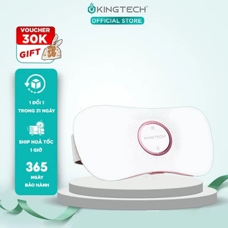 Quà Valentine Tuyệt Vời Cho Bạn Gái - Máy Massage Bụng KINGTECH KS-220, Đai Chườm Nguyệt San Rung Cao Tần, Làm Ấm