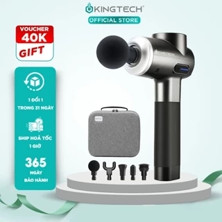 Súng Massage Cao Cấp KINGTECH MAX 1 - Máy Mát xa Chuyên Nghiệp Giúp Giảm Đau, Giãn Cơ Cho Gymer, Runner, Vận Động Viên