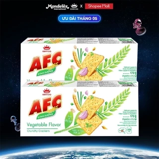 - Bánh Cracker Dinh Dưỡng AFC Vị Rau/Lúa Mì/Gà Sả Tắc, Combo 2 Hộp X 172G (Bao Bì Giao Ngẫu Nhiên)