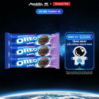 Bánh Quy OREO Vị Kem Lạnh Việt Quất, Combo 3 Thanh X 110.4G - phiên bản OREO SPACE DUNK