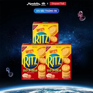 Bánh Quy Ritz Kẹp Kem Phô Mai, Combo 3 Hộp X 106G (Hàng Xuất Khẩu Thị Trường Nhật)