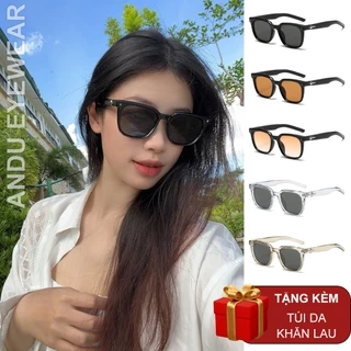 Kính mát nam nữ AnDueyewear chống UV400 thiết kế mắt vuông dáng GM dễ đeo màu sắc thời trang 6281