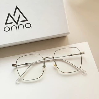 Gọng kính mắt thời trang cao cấp nam nữ ANNA dáng tròn chất liệu kim loại 66080