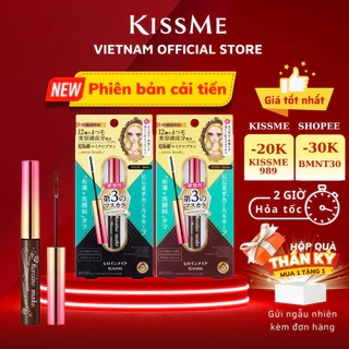 Chuốt Mi Mascara Kissme Phiên Bản Mới Đầu Cọ Mảnh Micro Mascara Advanced Film chống nước chải tơi và dài mi 4.5g