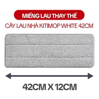 Miếng Lau Nhà Thay Thế KITIMOP C6 PLUS-PRO - Bông Lau Nhà Thay Thế 33X12CM, Giẻ Lau Nhà Microfiber Thấm Hút Tốt