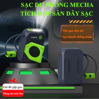 Sạc dự phòng 20000mAh tích hợp dây sạc giá đỡ đèn pin chiếu sáng nhỏ gọn dễ mang ra ngoài K29