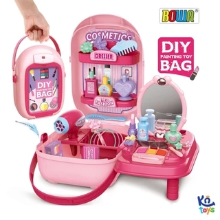 Bộ đồ chơi nhập vai BOWA – Bộ trang điểm 37 món / Cặp trang điểm 2in1 30 món (BOWA 8252/BOWA 8255P)